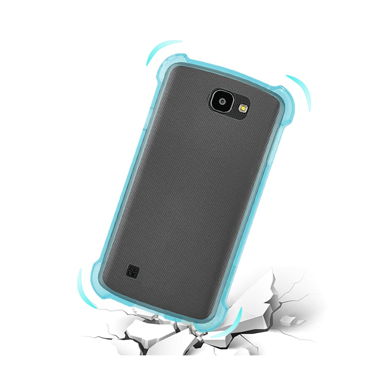 Case Clear Bumper Air Cushion Protection LG Spree Navy Color