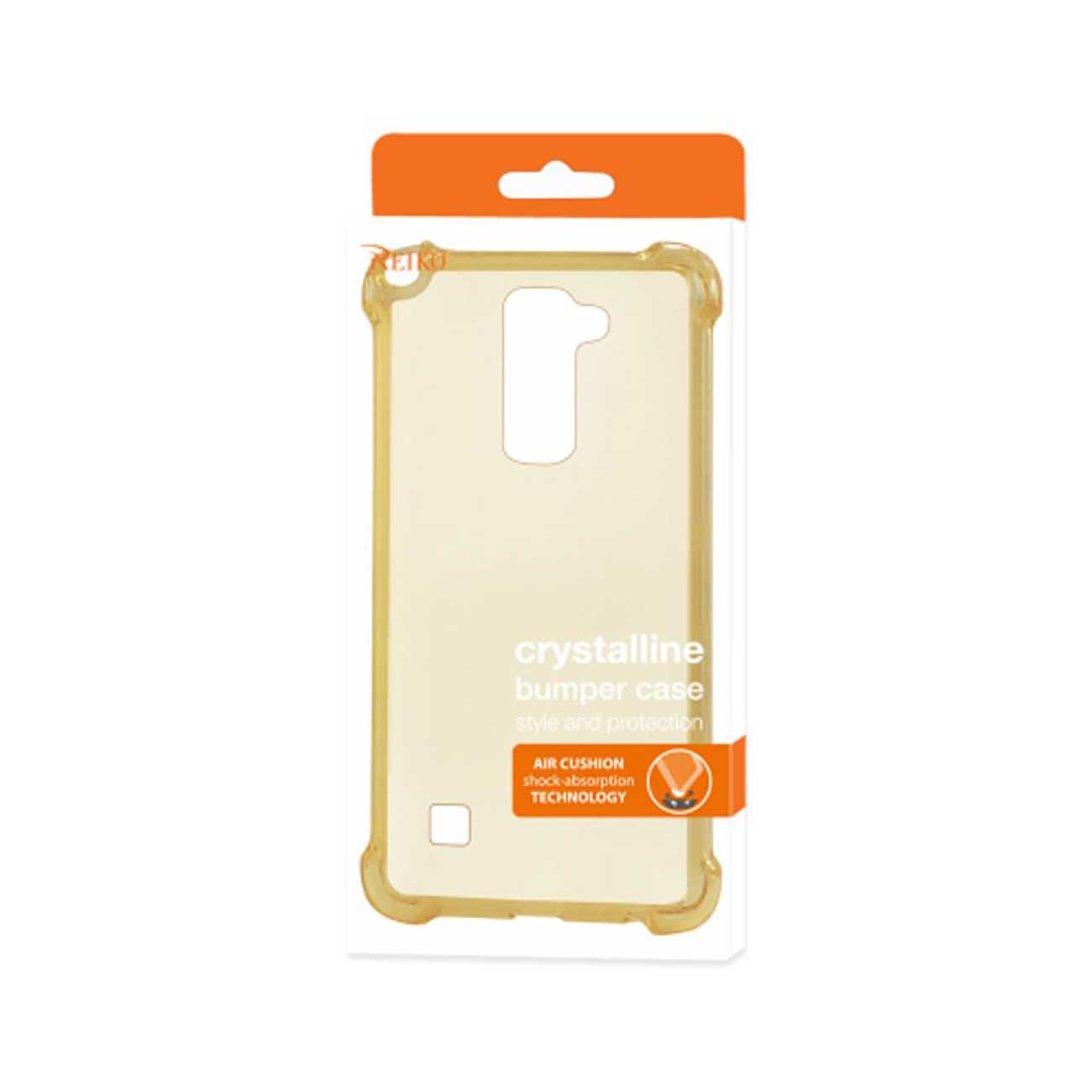 Case Bumper Clear Air Cushion Protection LG Stylus 2 Gold Color