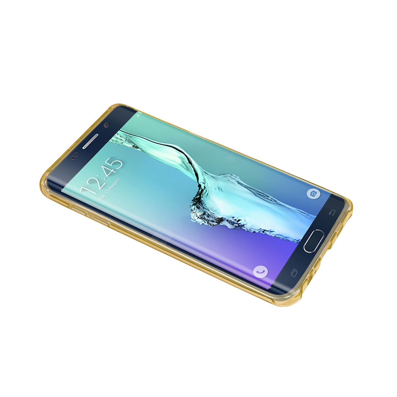 Samsung Galaxy S6 Edge Plus Clear Bumper Case With Air Cushion Protection In Clear Gold