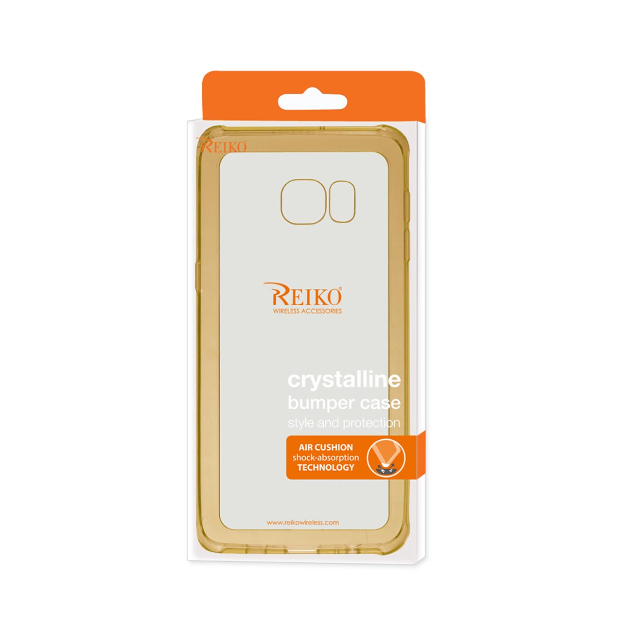 Samsung Galaxy S6 Edge Plus Clear Bumper Case With Air Cushion Protection In Clear Gold