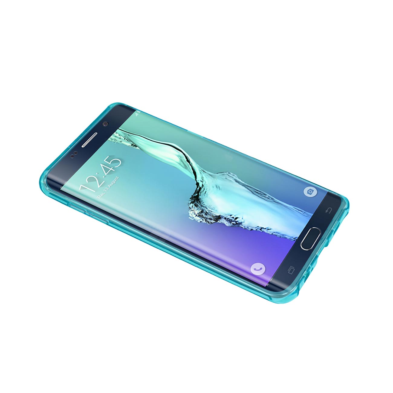 Samsung Galaxy S6 Edge Plus Clear Bumper Case With Air Cushion Protection In Clear Navy