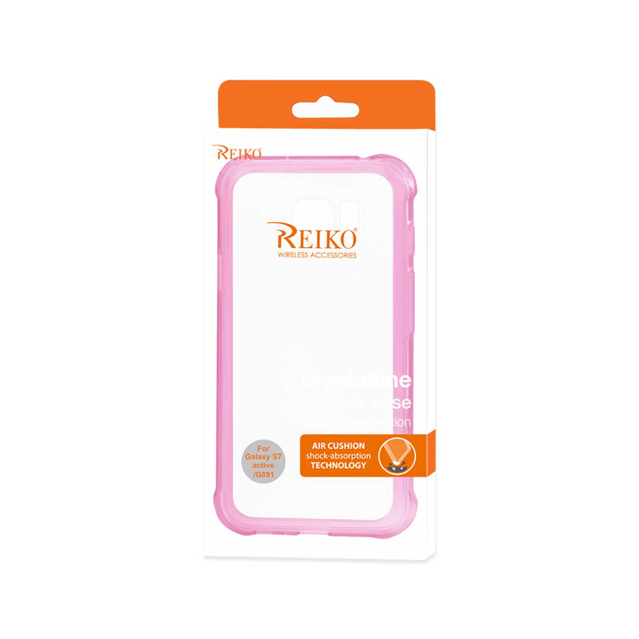 Case Bumper Clear Air Cushion Protection Samsung Galaxy S7 Active Hot Pink Color