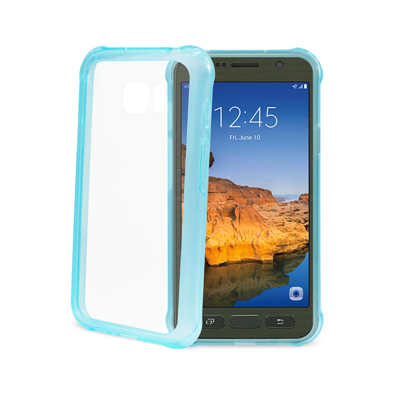 Case Bumper Clear Air Cushion Protection Samsung Galaxy S7 Active Navy Color