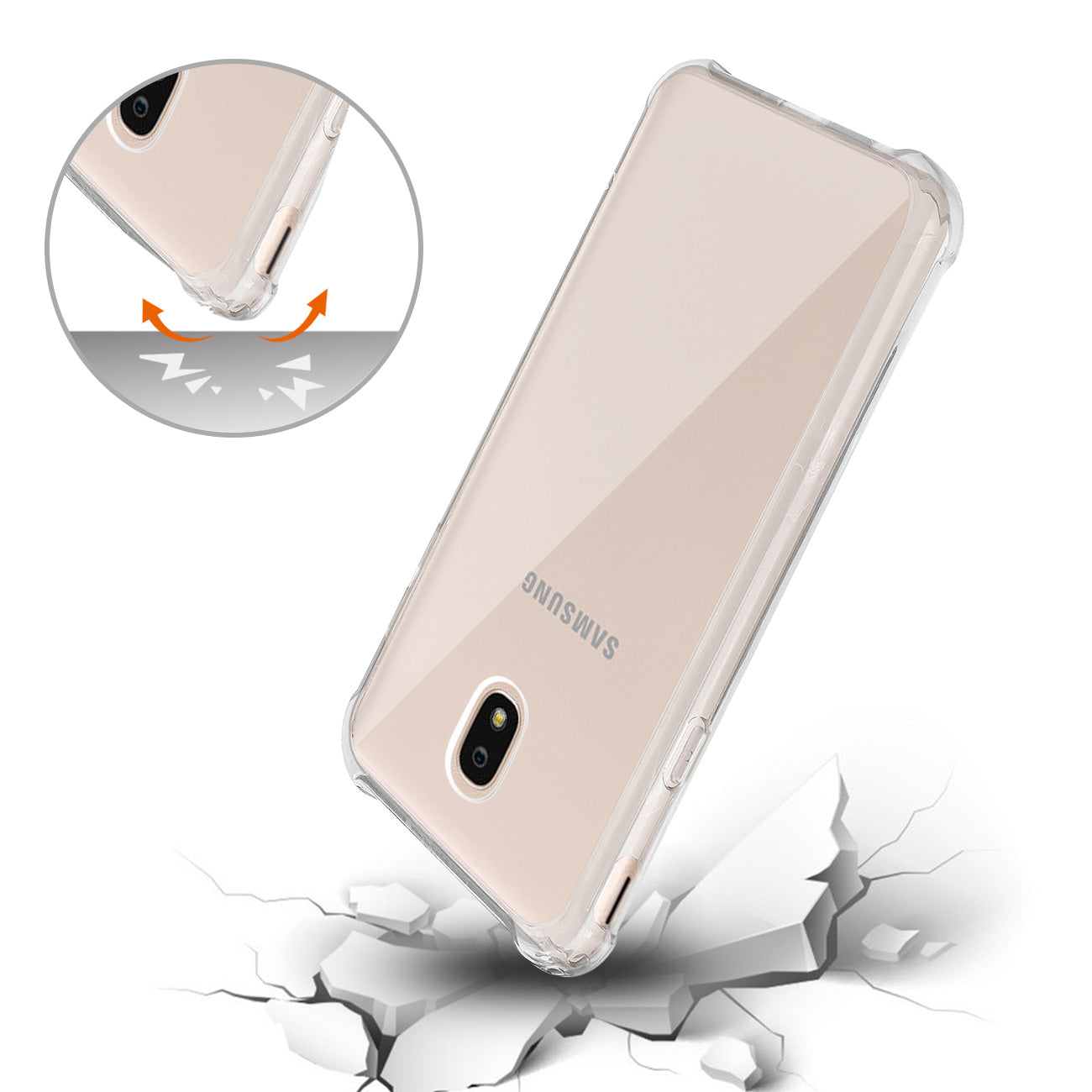Case Bumper Air Cushion Protection Samsung J7(2018) Clear
