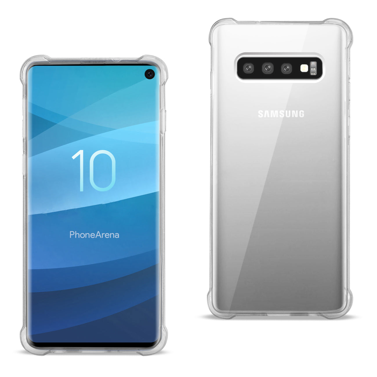 Case Bumper With Air Cushion Protection SAMSUNG GALAXY S10 Clear