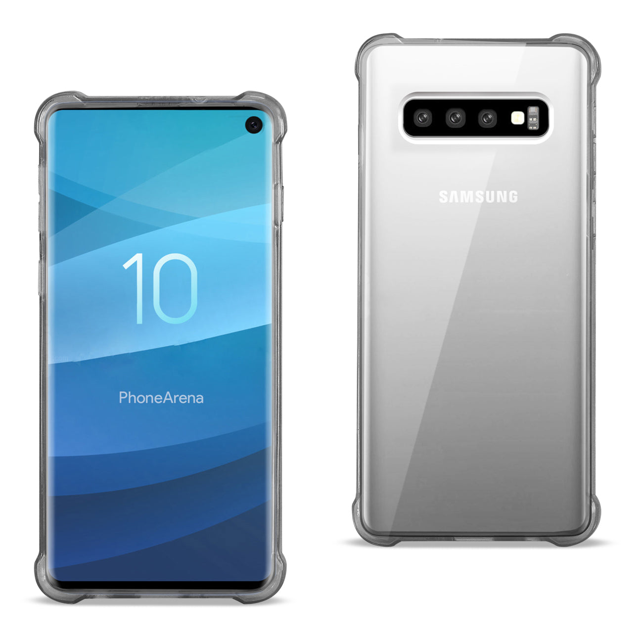 Case Bumper Clear Air Cushion Protection SAMSUNG GALAXY S10 Clear Black Color