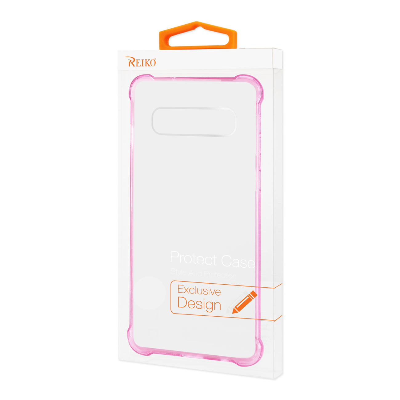 Case Bumper Clear Air Cushion Protection SAMSUNG GALAXY S10 Clear Hot Pink Color