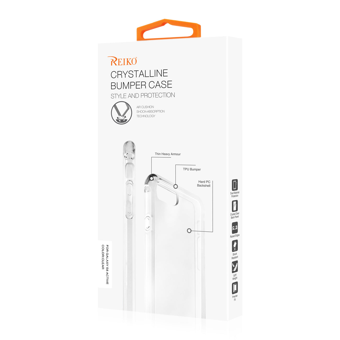 Case Bumper Air Cushion Protection Samsung Galaxy S8 Active Clear