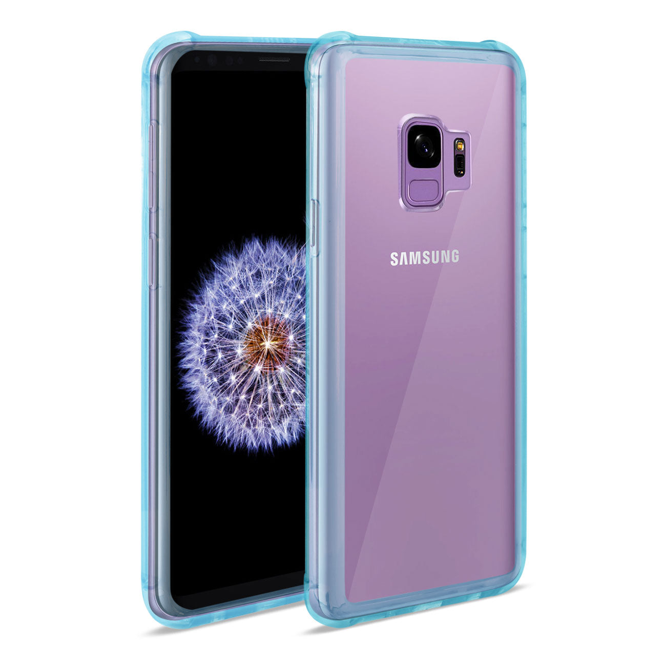 Case Bumper Clear With Air Cushion Protection Samsung Galaxy S9 Clear Navy Color