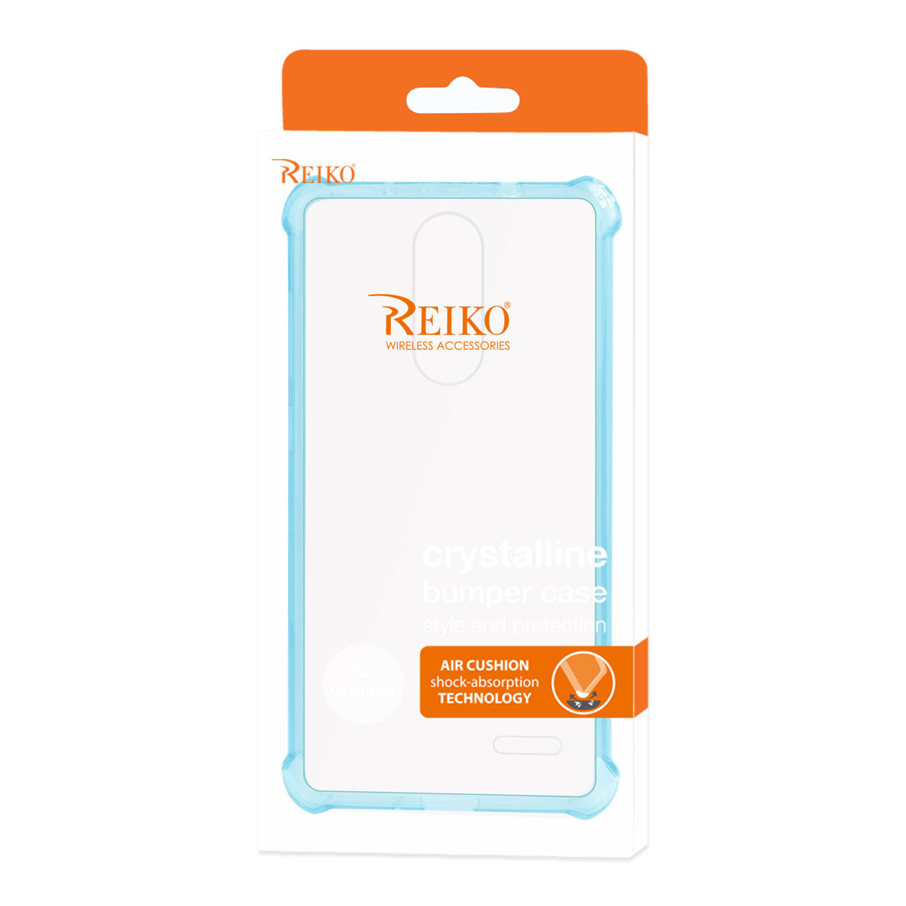 Zte Grand X4 Clear Bumper Case With Air Cushion Protection In Clear Navy