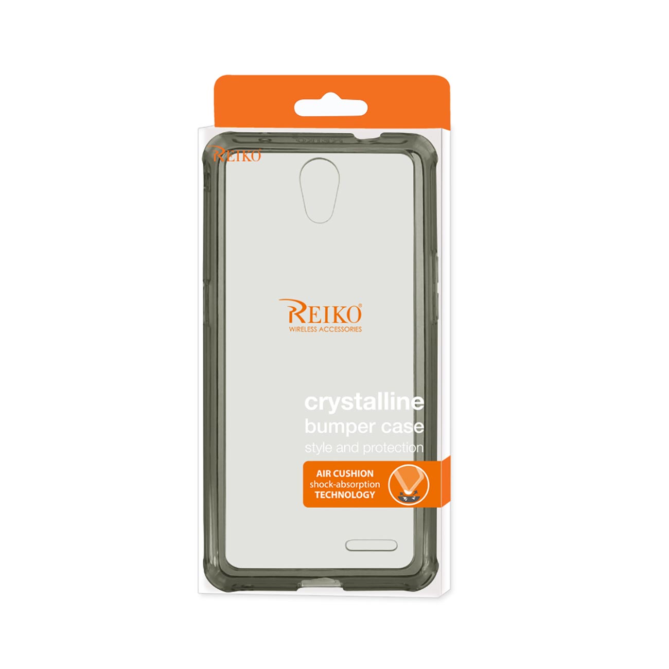 Case Clear Bumper Air Cushion Protection ZTE Prestige Clear Black Color