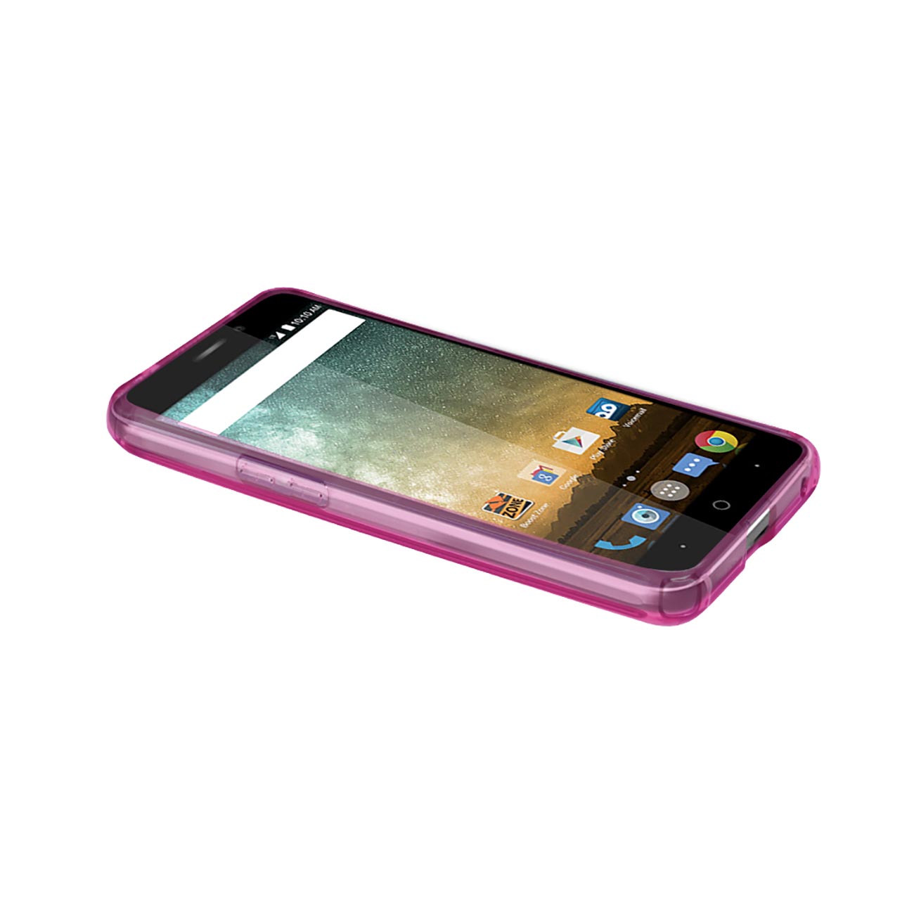 Case Clear Bumper Air Cushion Protection ZTE Prestige Clear Hot Pink Color