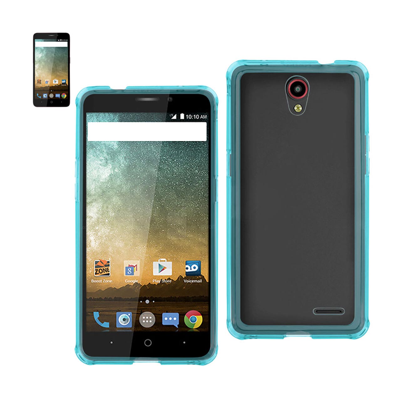 Case Clear Bumper Air Cushion Protection ZTE Prestige Navy Color