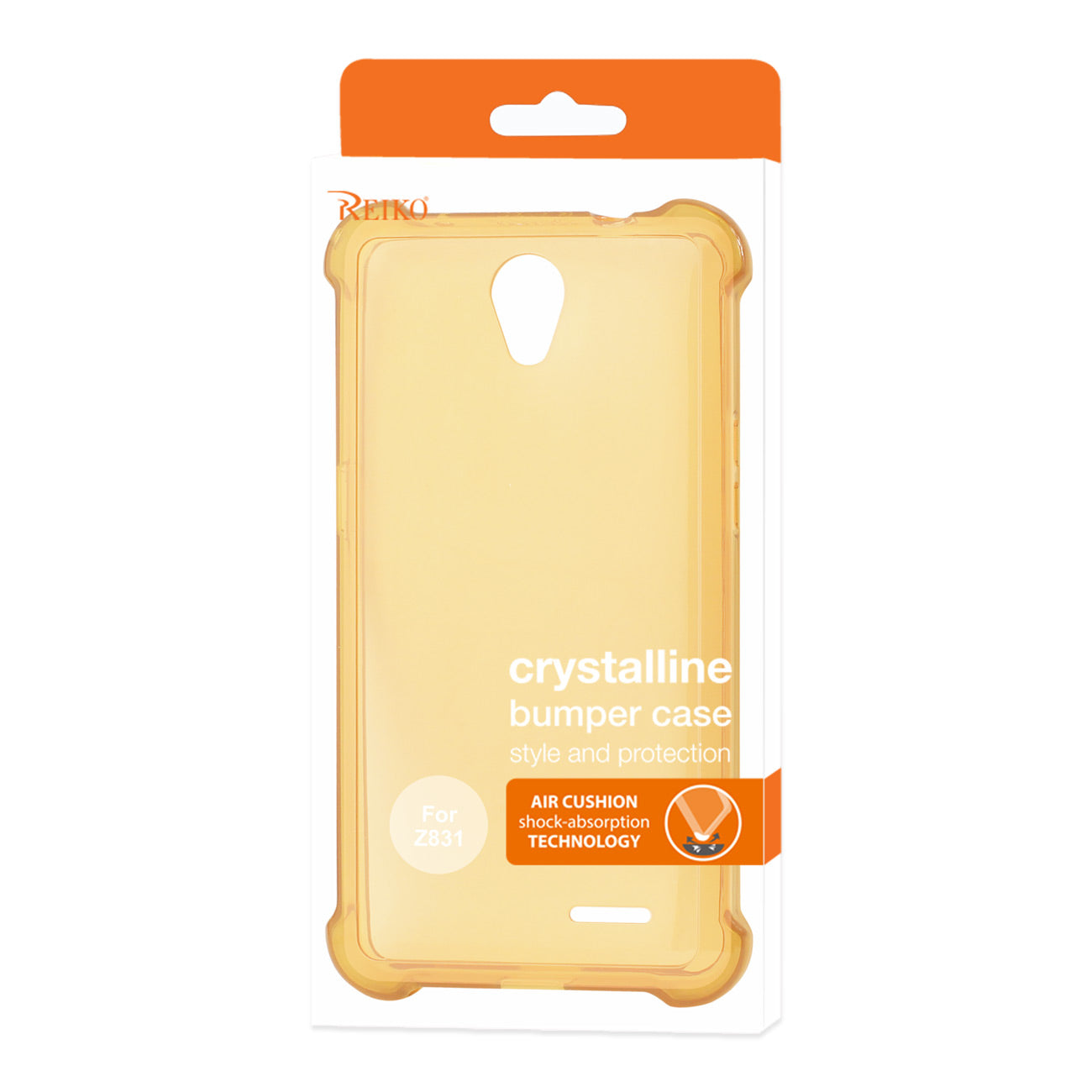 Case Bumper Clear Air Cushion Protection ZTE Maven 2/ Chapel (Z831) Clear Gold Color