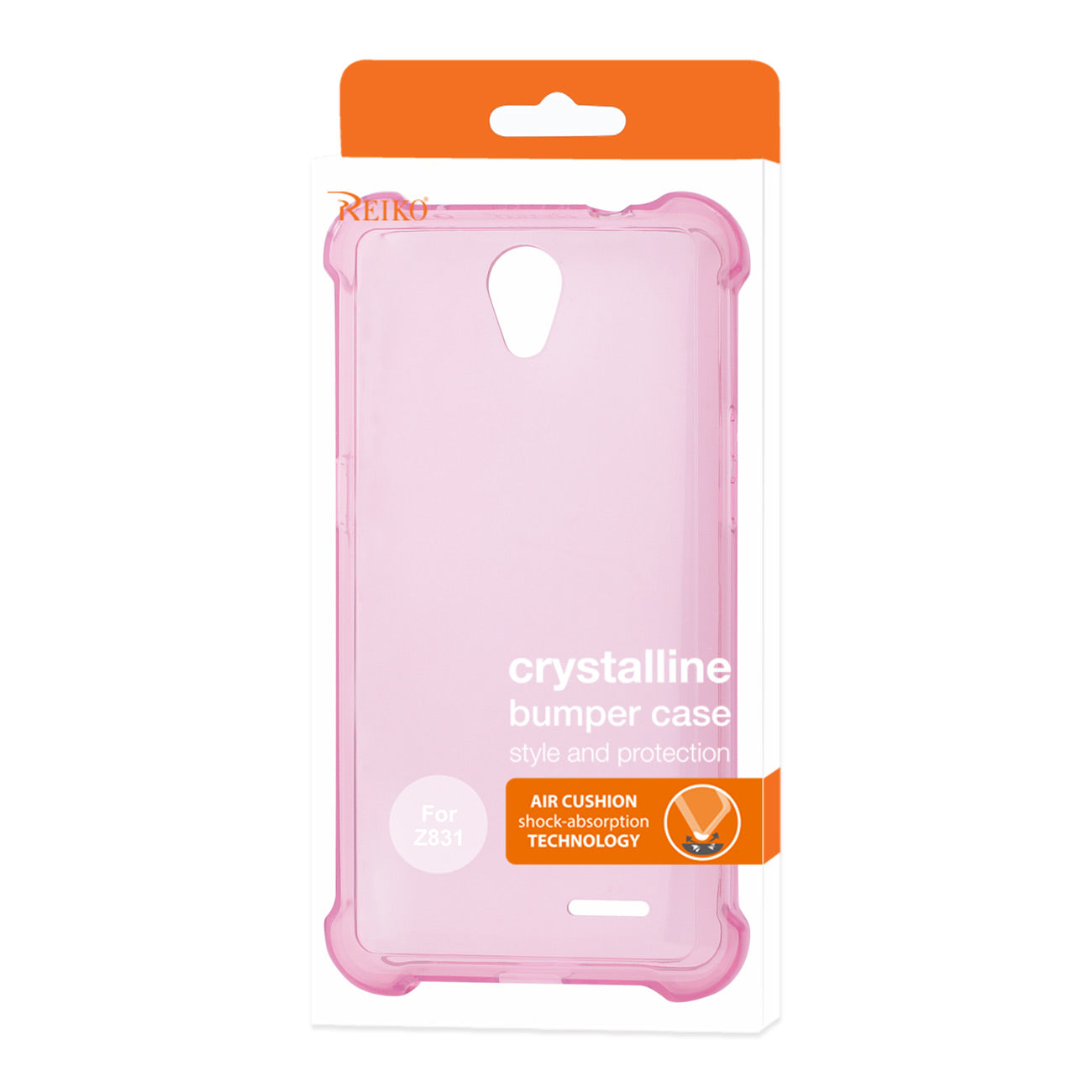 Case Bumper Clear Air Cushion Protection ZTE Maven 2/ Chapel (Z831) Clear Hot Pink Color