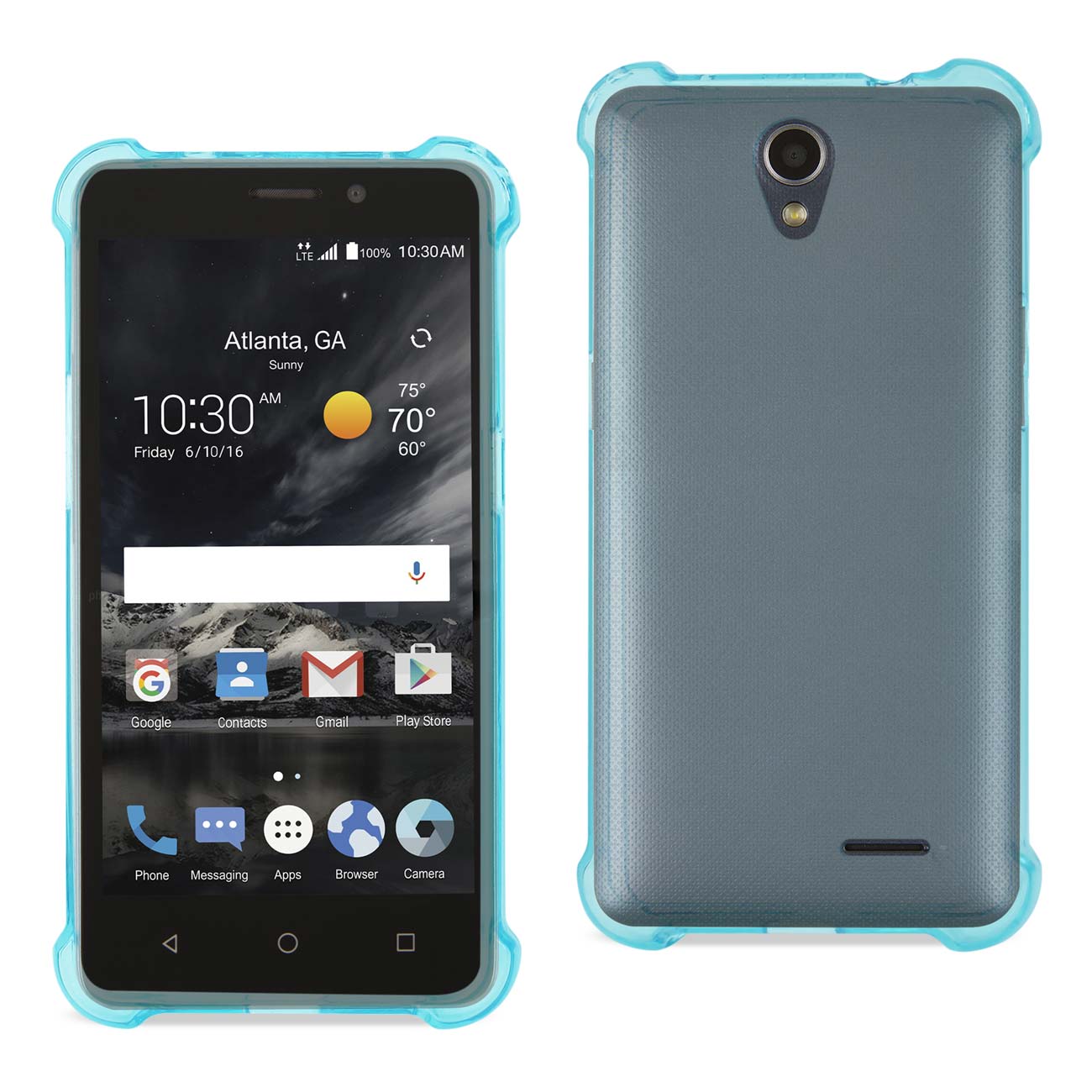 Case Bumper Clear Air Cushion Protection ZTE Maven 2/ Chapel (Z831) Clear Navy Color
