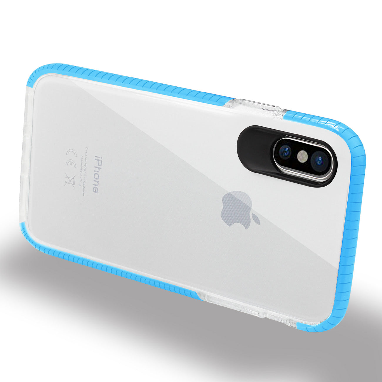 Case TPU Soft Transparent iPhone X/ iPhone XS Clear Blue Color
