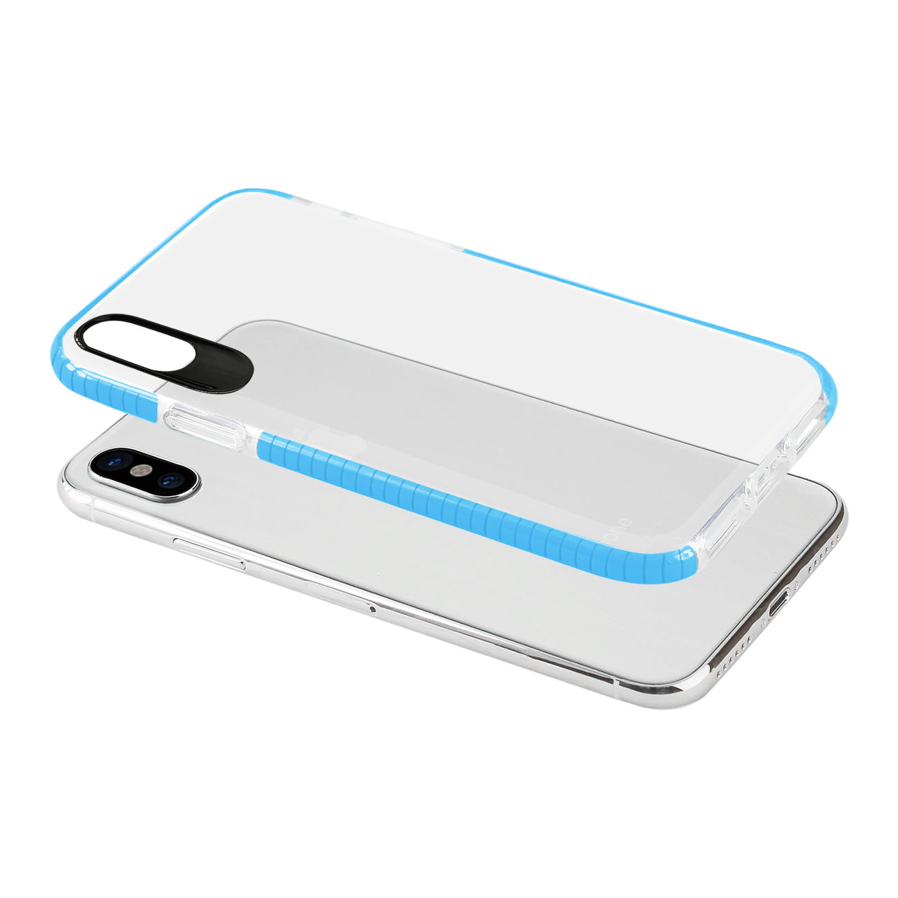 Case TPU Soft Transparent iPhone X/ iPhone XS Clear Blue Color