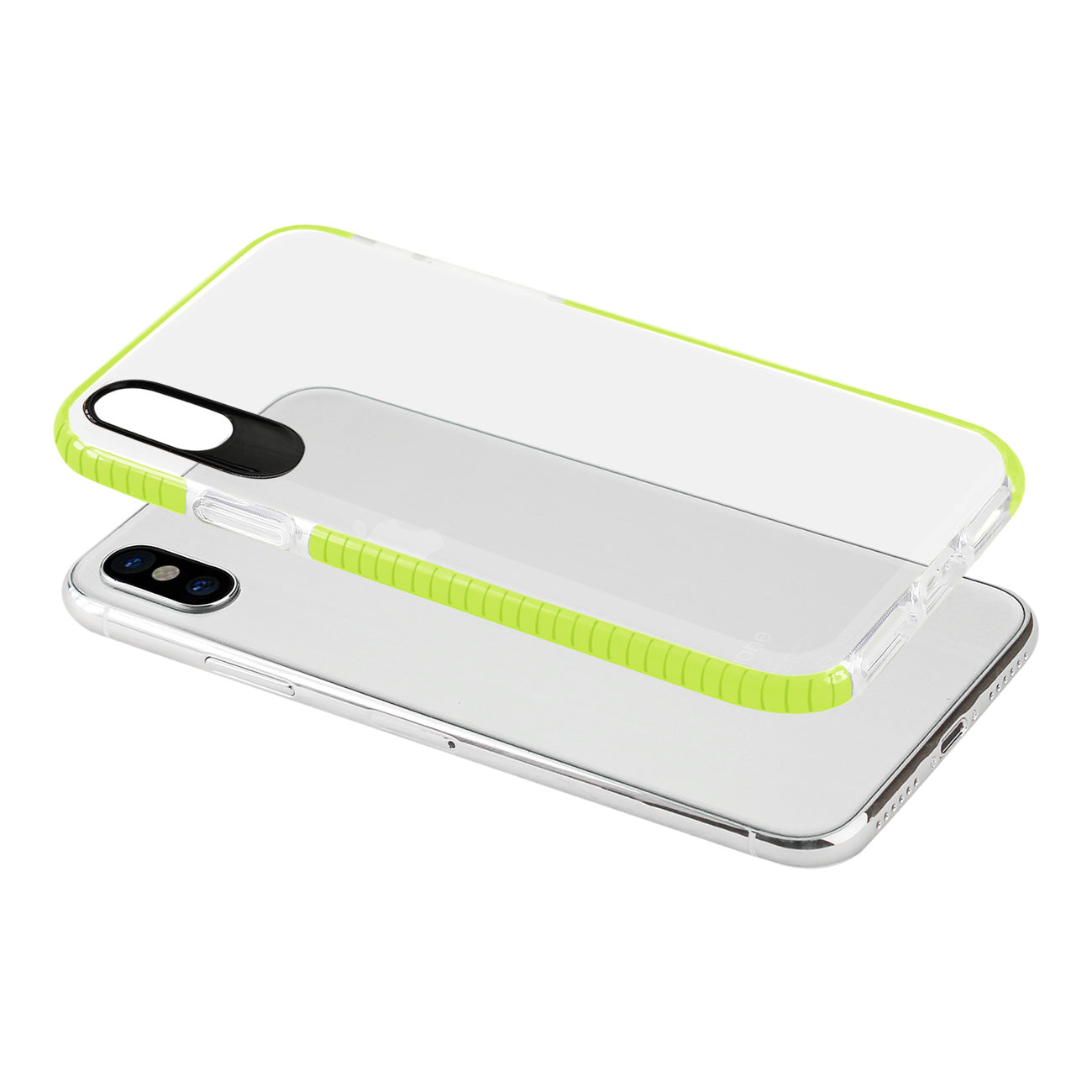 Case TPU Soft Transparent iPhone X/ iPhone XS Clear Green Color