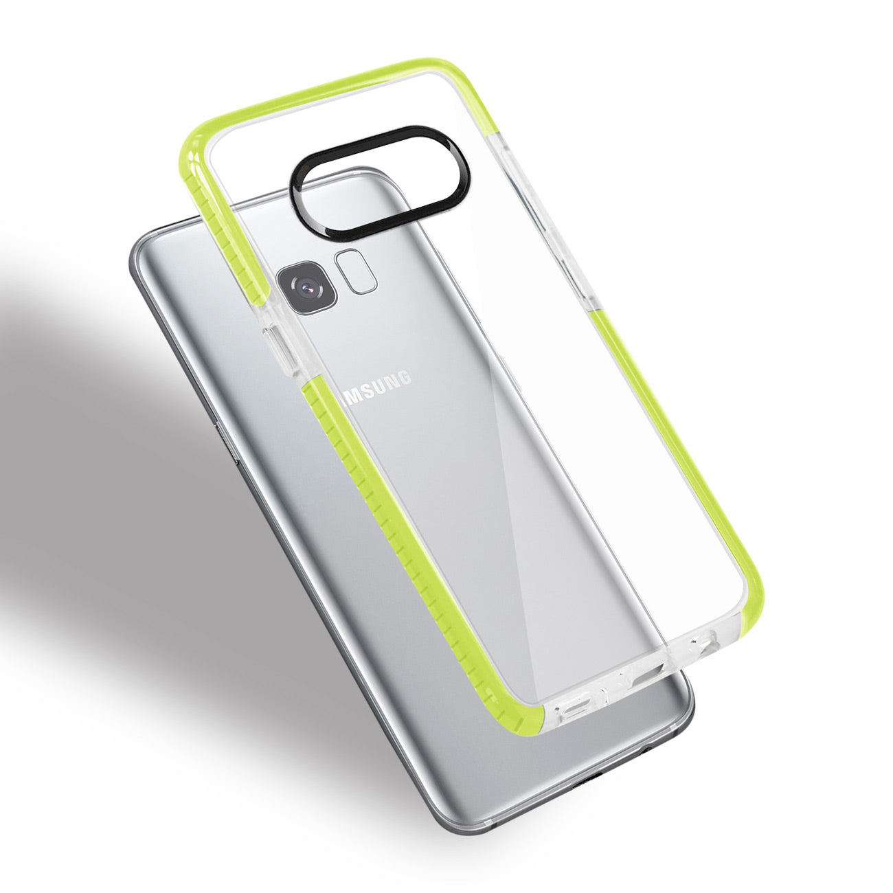 Case TPU Soft Transparent Samsung Galaxy S8 Edge/ S8 Plus Clear Green Color