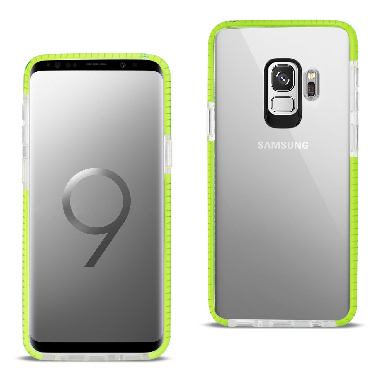Case TPU Transparent Soft Samsung Galaxy S9 Clear Green Color