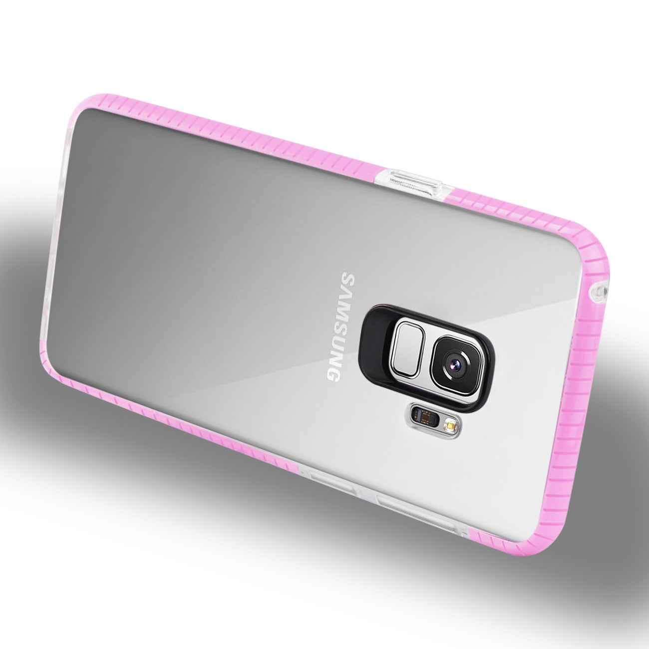 Case TPU Clear Soft Samsung Galaxy S9 Transparent Pink Color