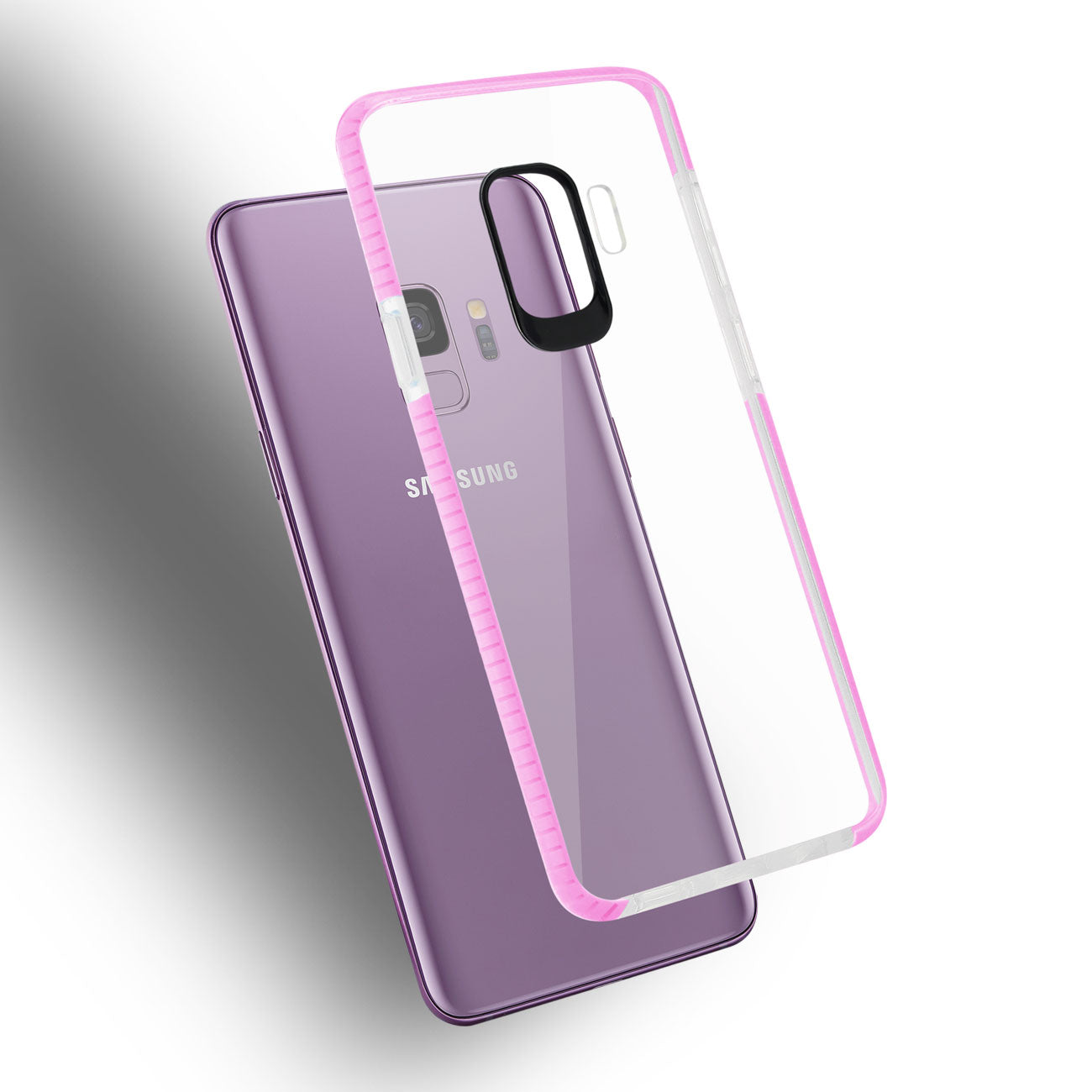 Case TPU Clear Soft Samsung Galaxy S9 Transparent Pink Color