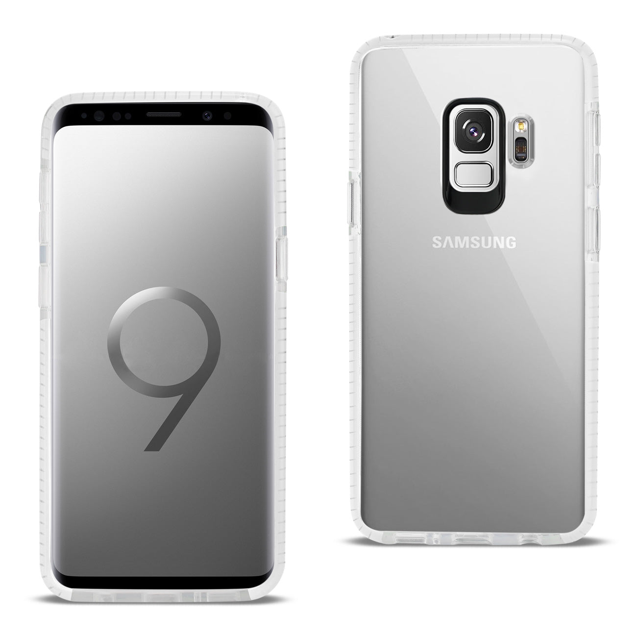 Case TPU Transparent Soft Samsung Galaxy S9 Clear White Color