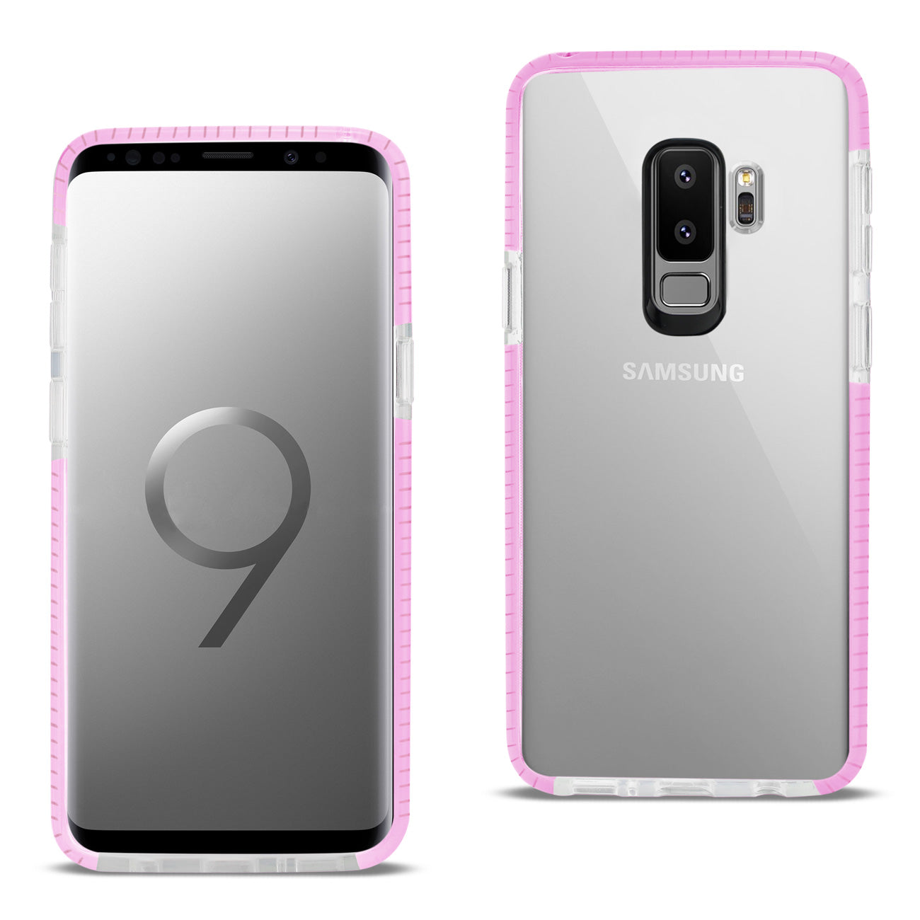 Case TPU Soft Transparent Samsung Galaxy S9 Plus Clear Pink Color