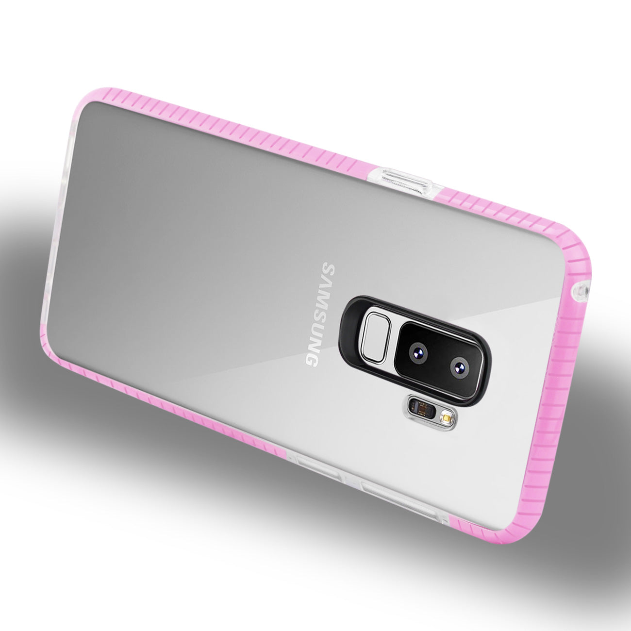 Case TPU Soft Transparent Samsung Galaxy S9 Plus Clear Pink Color
