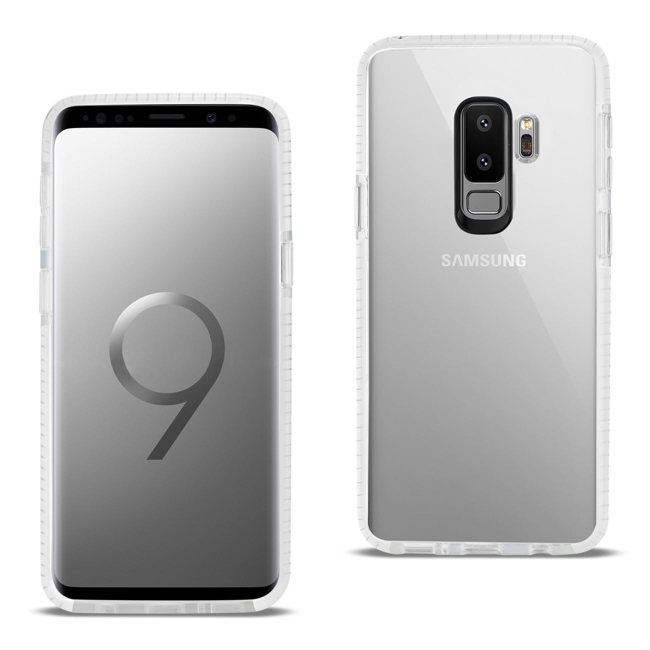 Samsung Galaxy S9 Plus Soft Transparent TPU Case In Clear White
