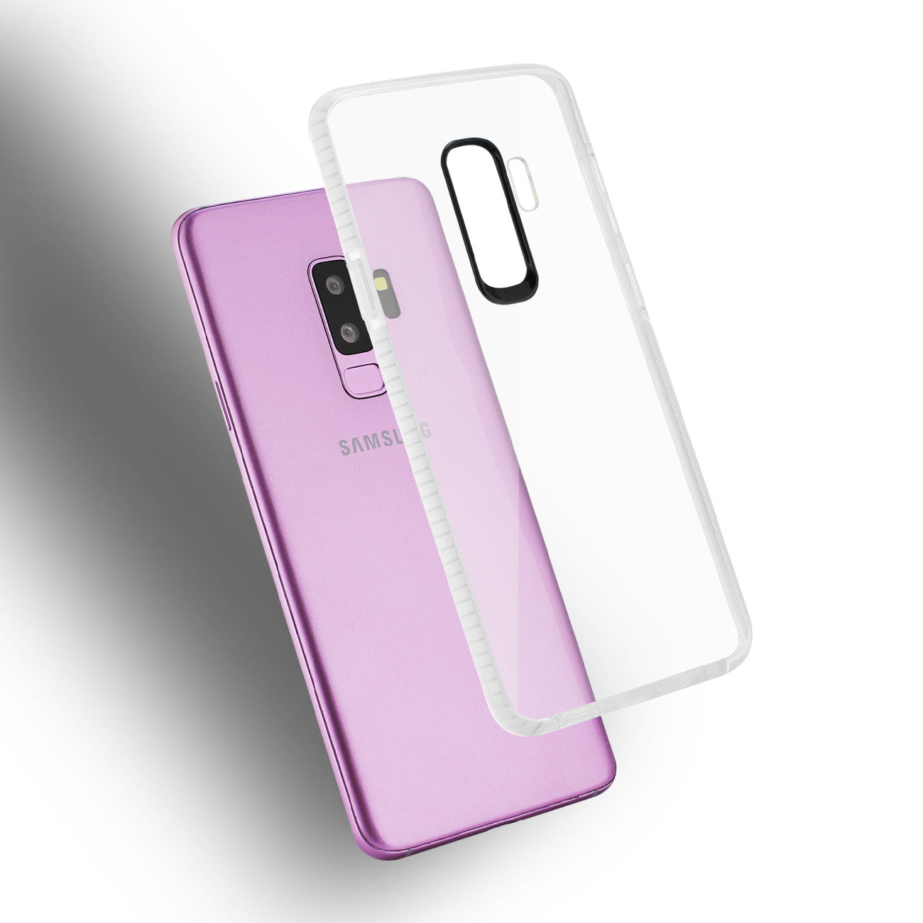 Samsung Galaxy S9 Plus Soft Transparent TPU Case In Clear White