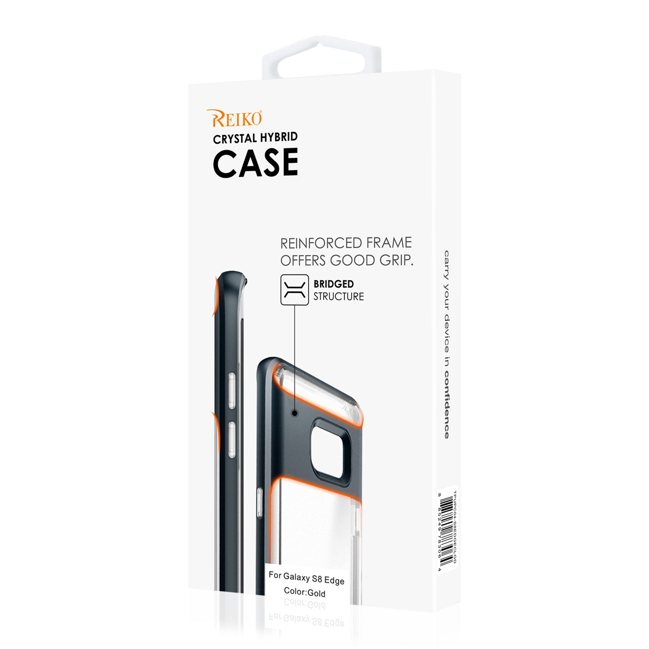Case Bumper Kickstand Transparent Samsung Galaxy S8 Edge/ S8 Plus Clear Gold Color