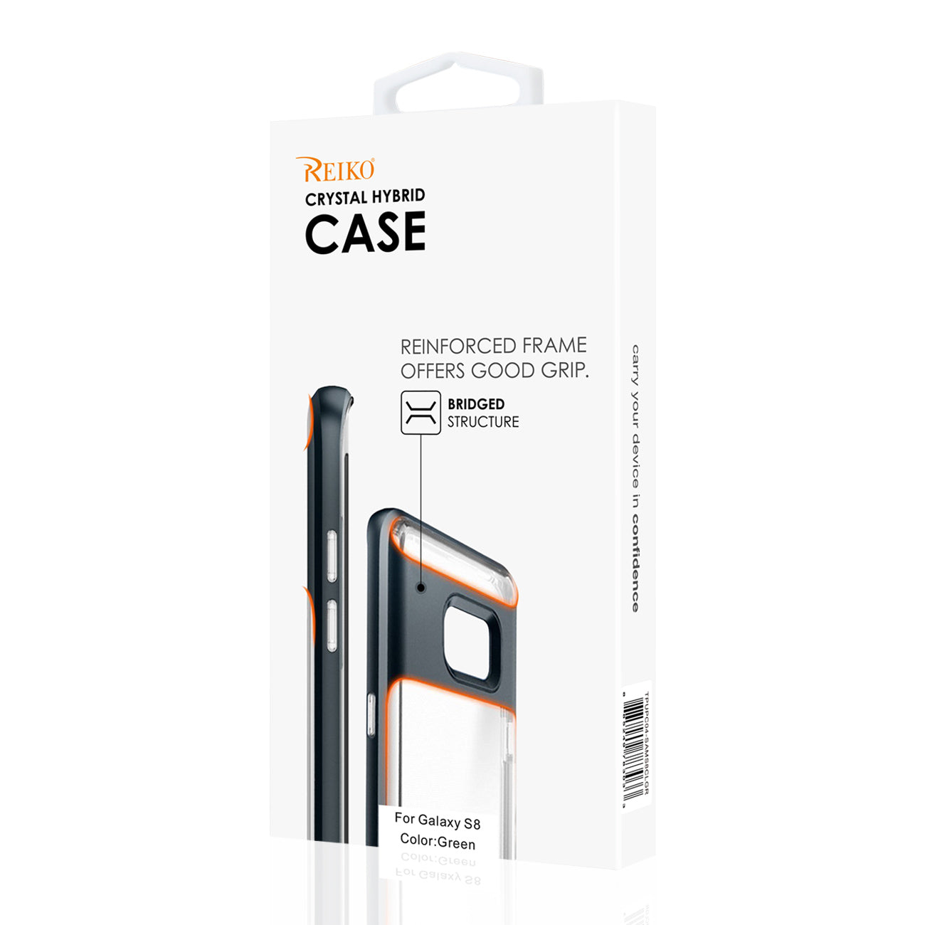 Case Bumper Kickstand Matte Inner Finish Samsung Galaxy S8 Clear Green Color
