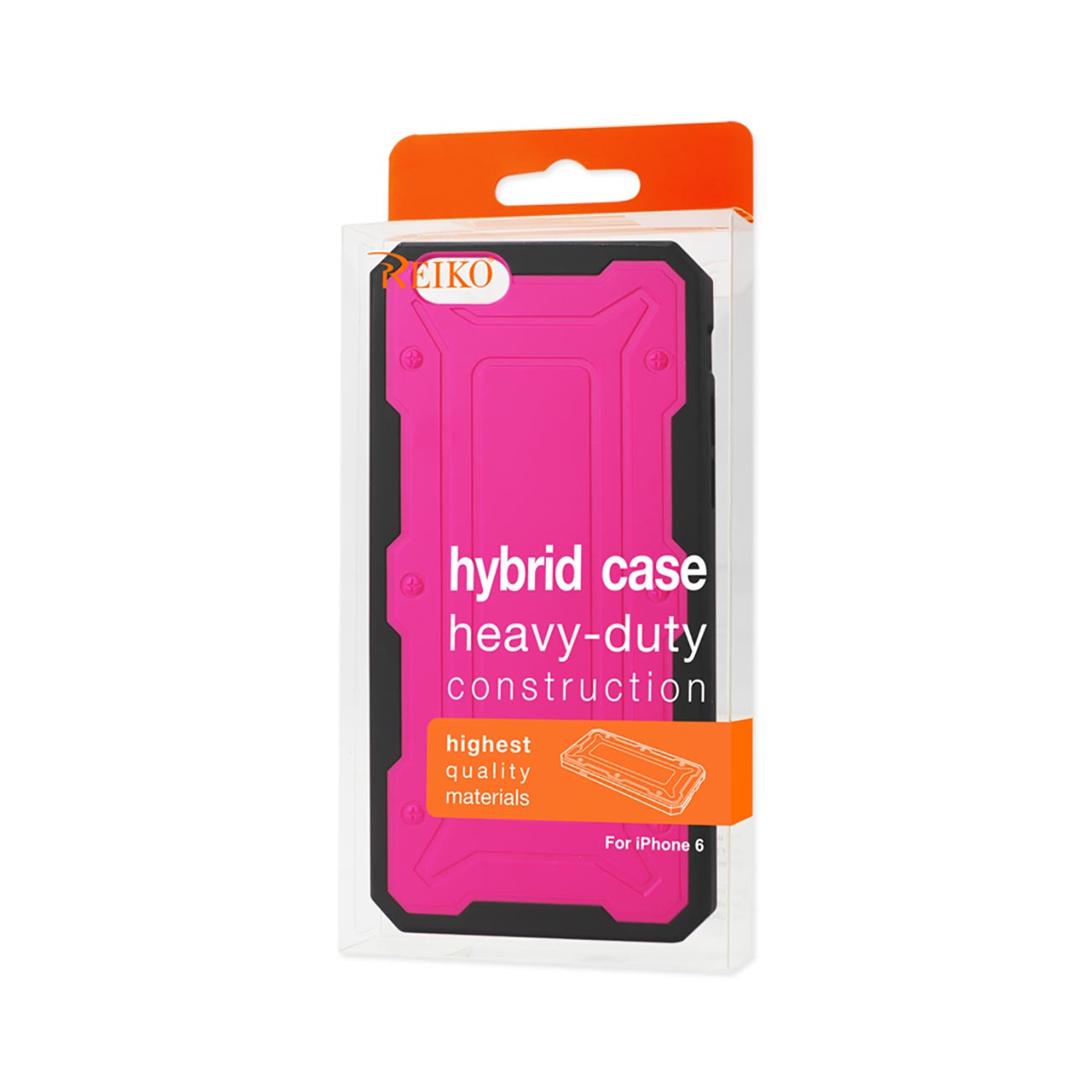 Case Dual Color Transformer iPhone 6 Hot Pink Black Color