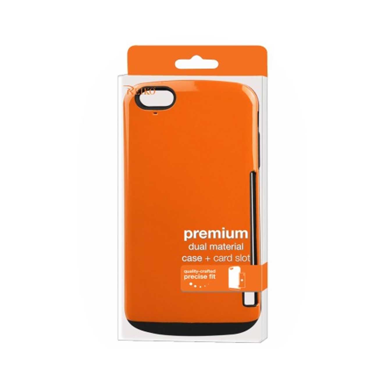 Case Candy Shield With Card Holder iPhone 6 Plus Orange Color