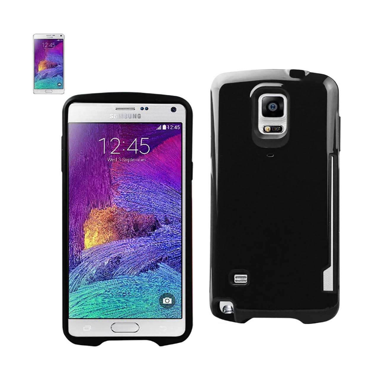 Samsung Galaxy Note 4 Candy Shield Case With Card Holder In Black