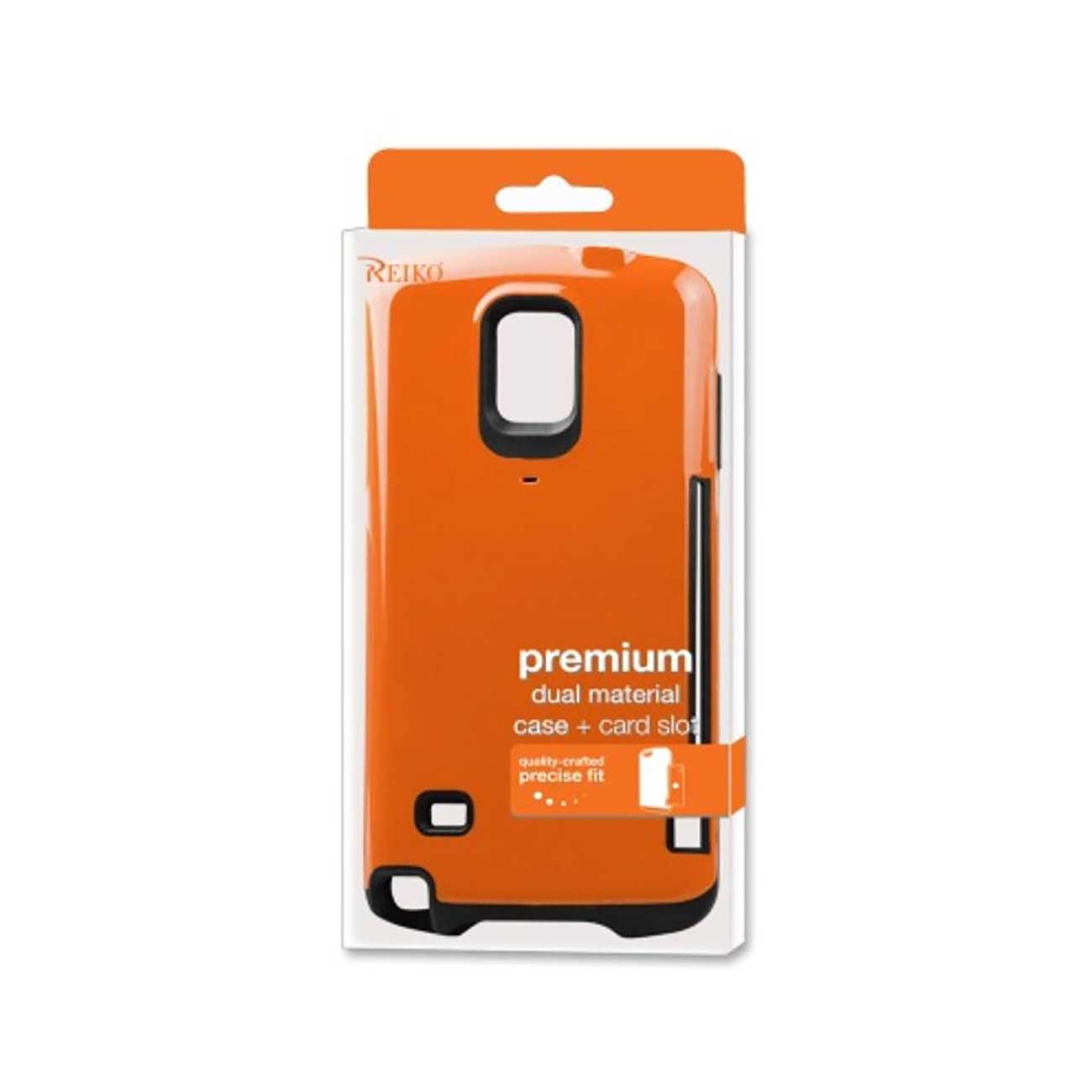 Samsung Galaxy Note 4 Candy Shield Case With Card Holder In Orange