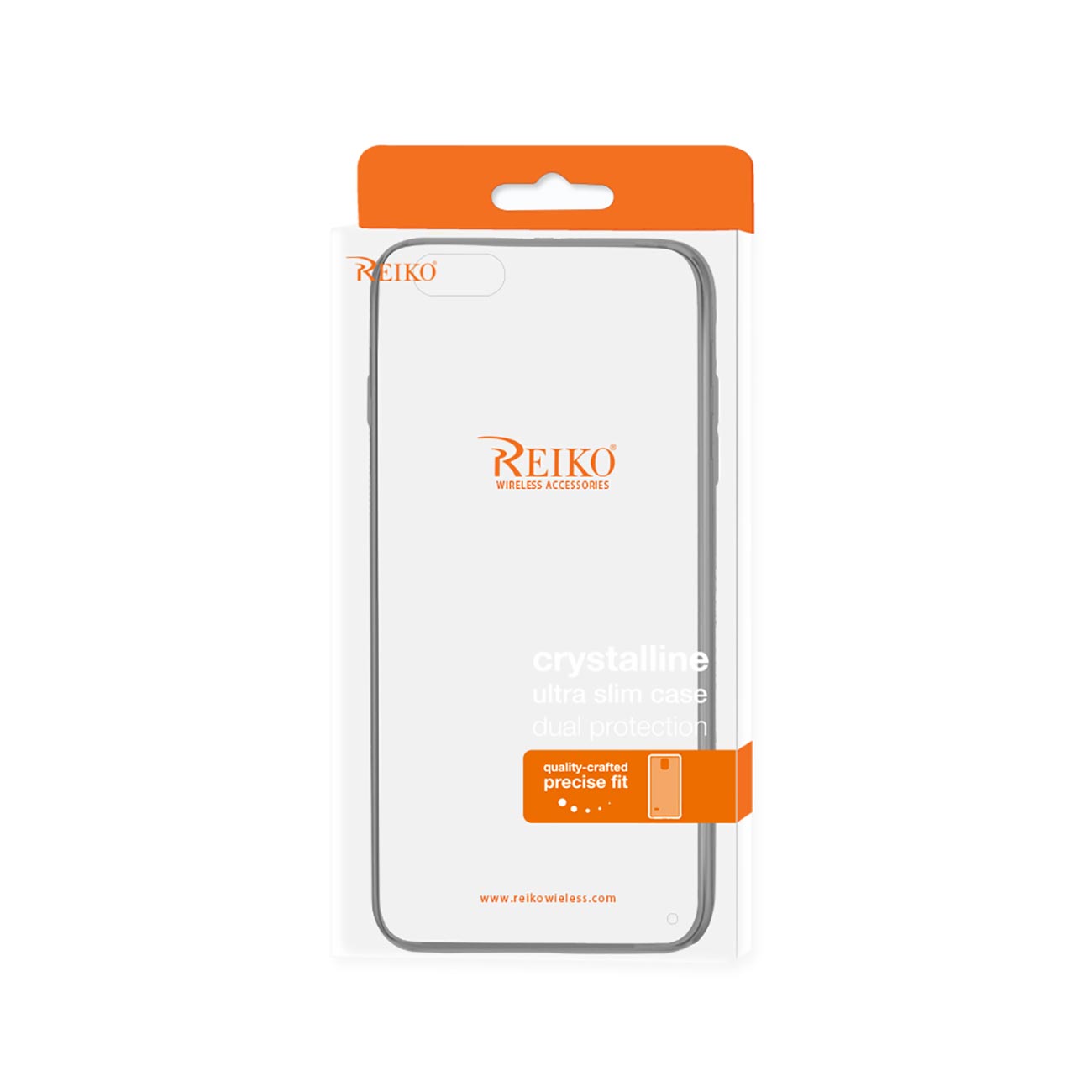 iPhone 6 Plus/ 6S Plus Clear Back Frame Bumper Case In Gray