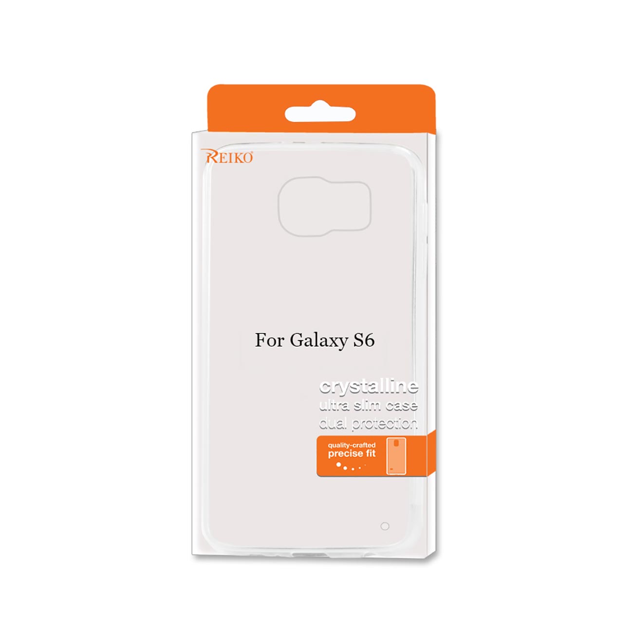 Samsung Galaxy S6 Clear Back Frame Bumper Case In Clear