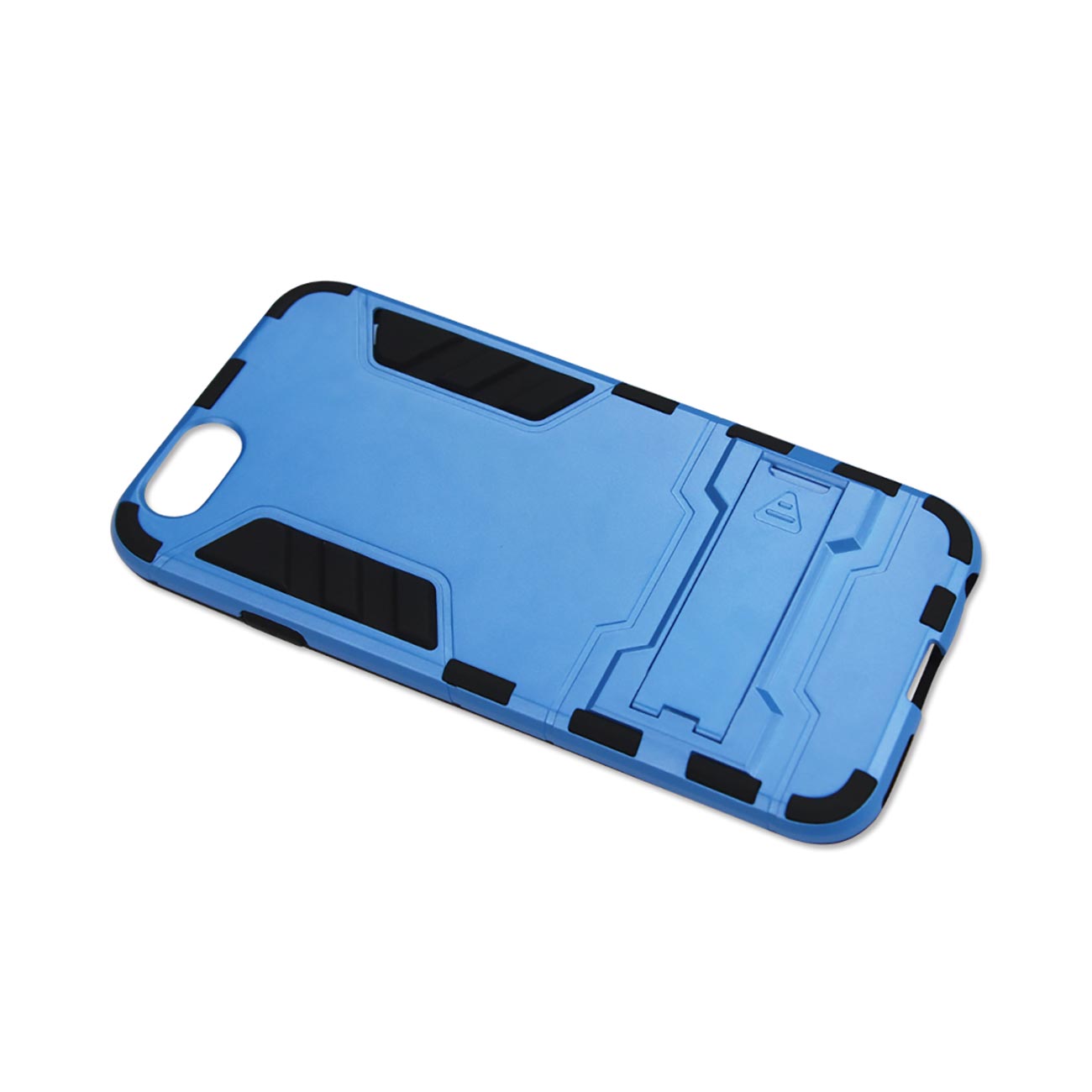 iPhone 6 Plus Hybrid Metallic Case With Kickstand In Black Blue
