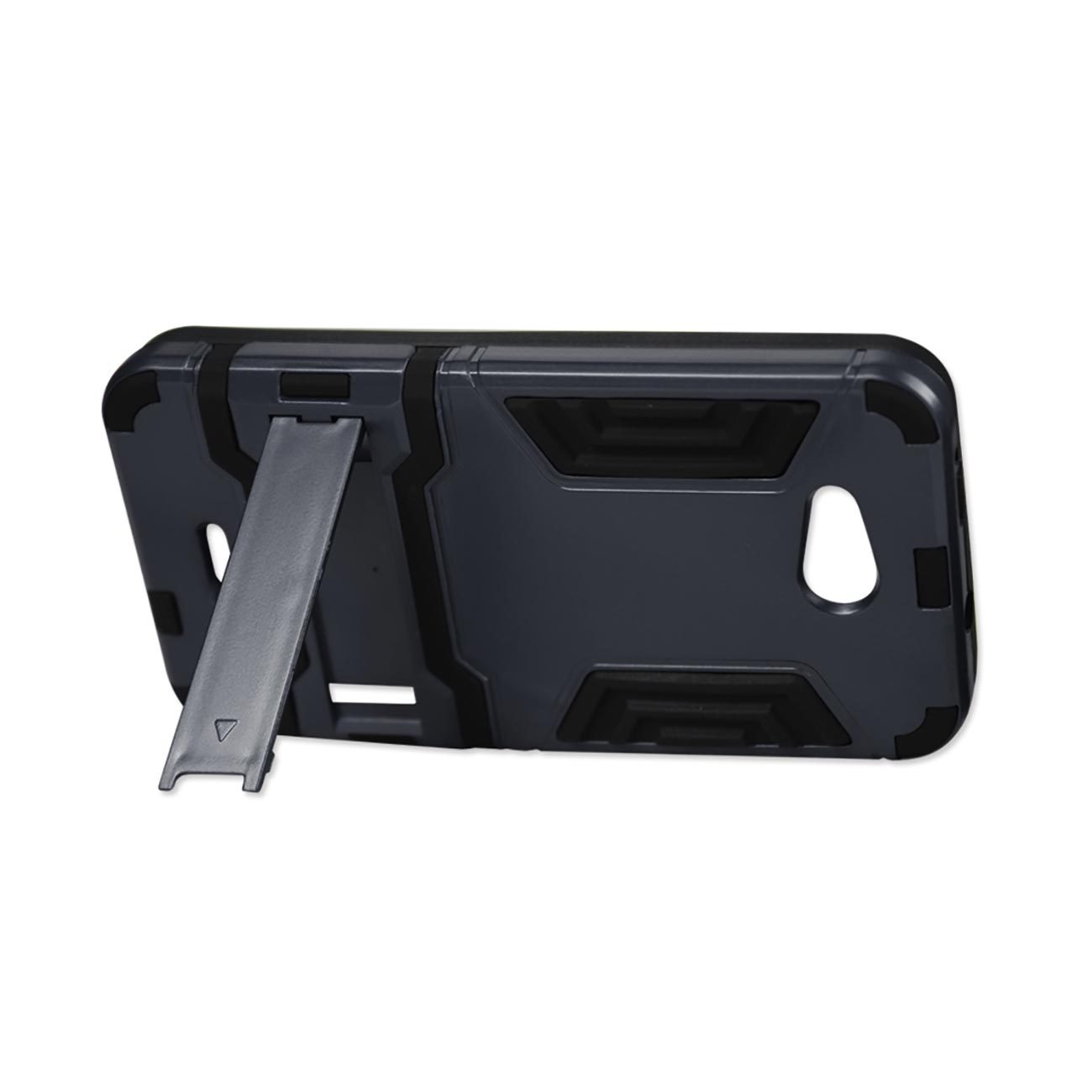 Kyocera Hydro Wave Hybrid Metallic Case With Kickstand In Black Navy
