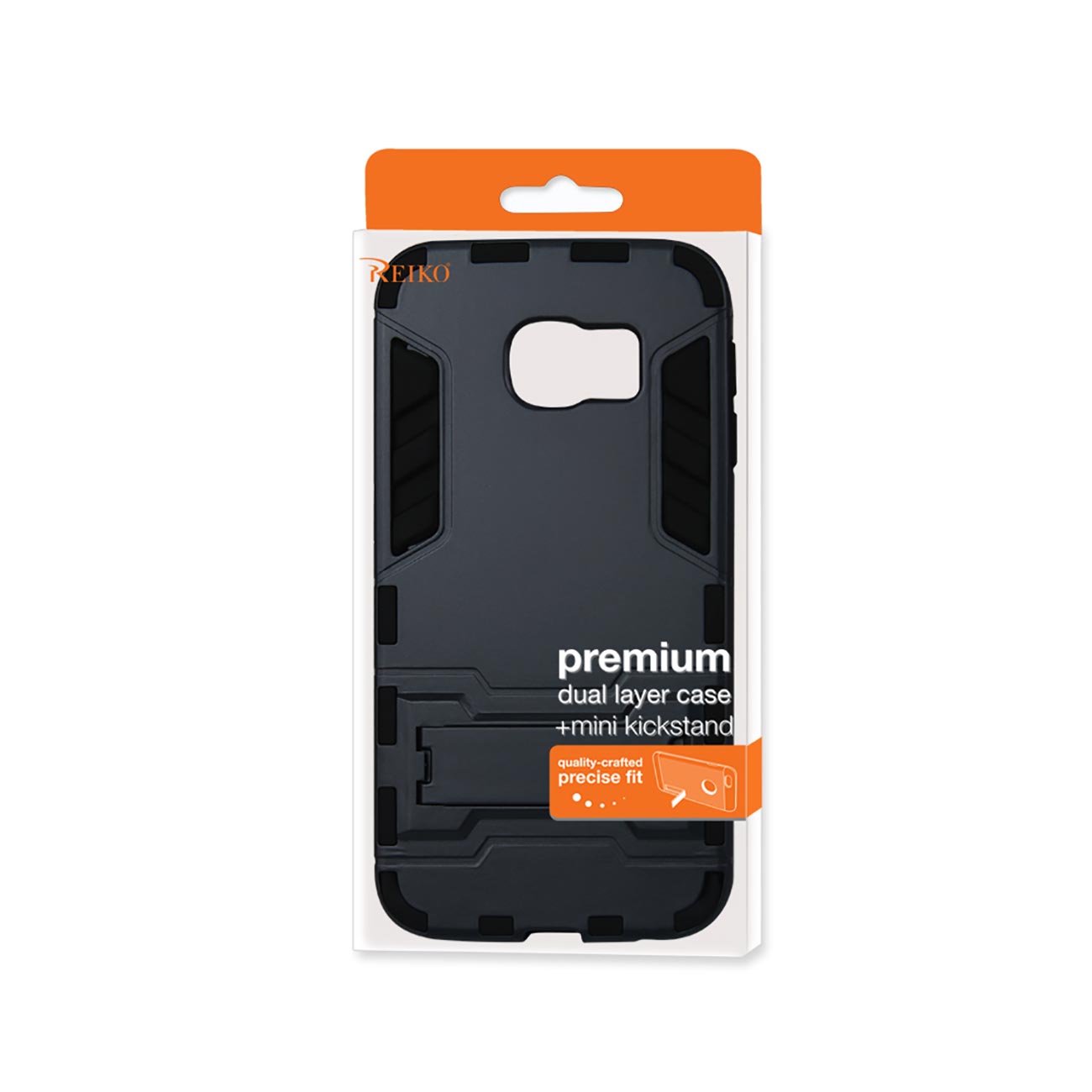 Samsung Galaxy S6 Edge Hybrid Metallic Case With Kickstand In Black Navy