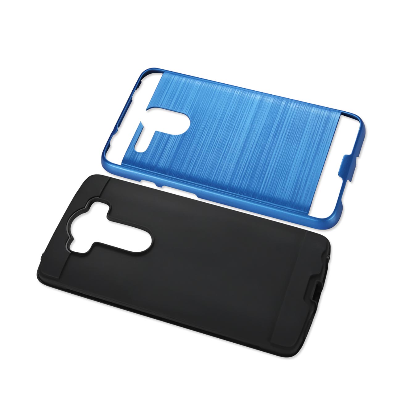LG V10 Hybrid Metal Brushed Texture Case In Navy