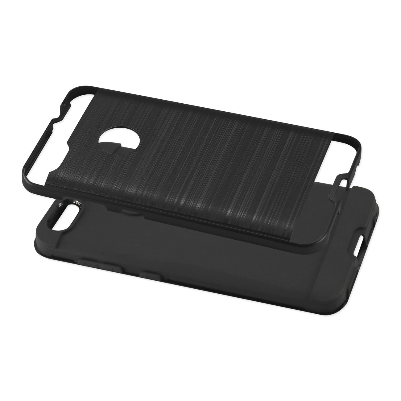 ZTE Blade X/Z965 Hybrid Metal Brushed Texture Case In Black