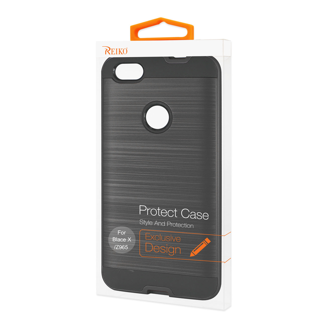 ZTE Blade X/Z965 Hybrid Metal Brushed Texture Case In Black