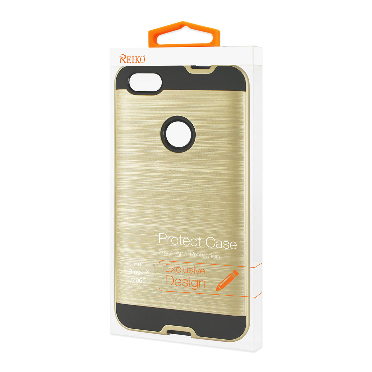 ZTE Blade X / Z965 Hybrid Metal Brushed Texture Case In Gold