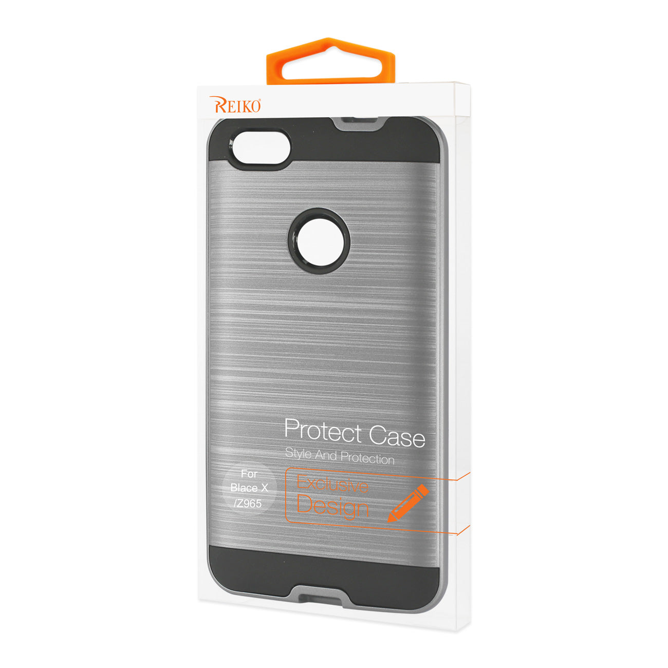 ZTE Blade X / Z965 Hybrid Metal Brushed Texture Case In Gray