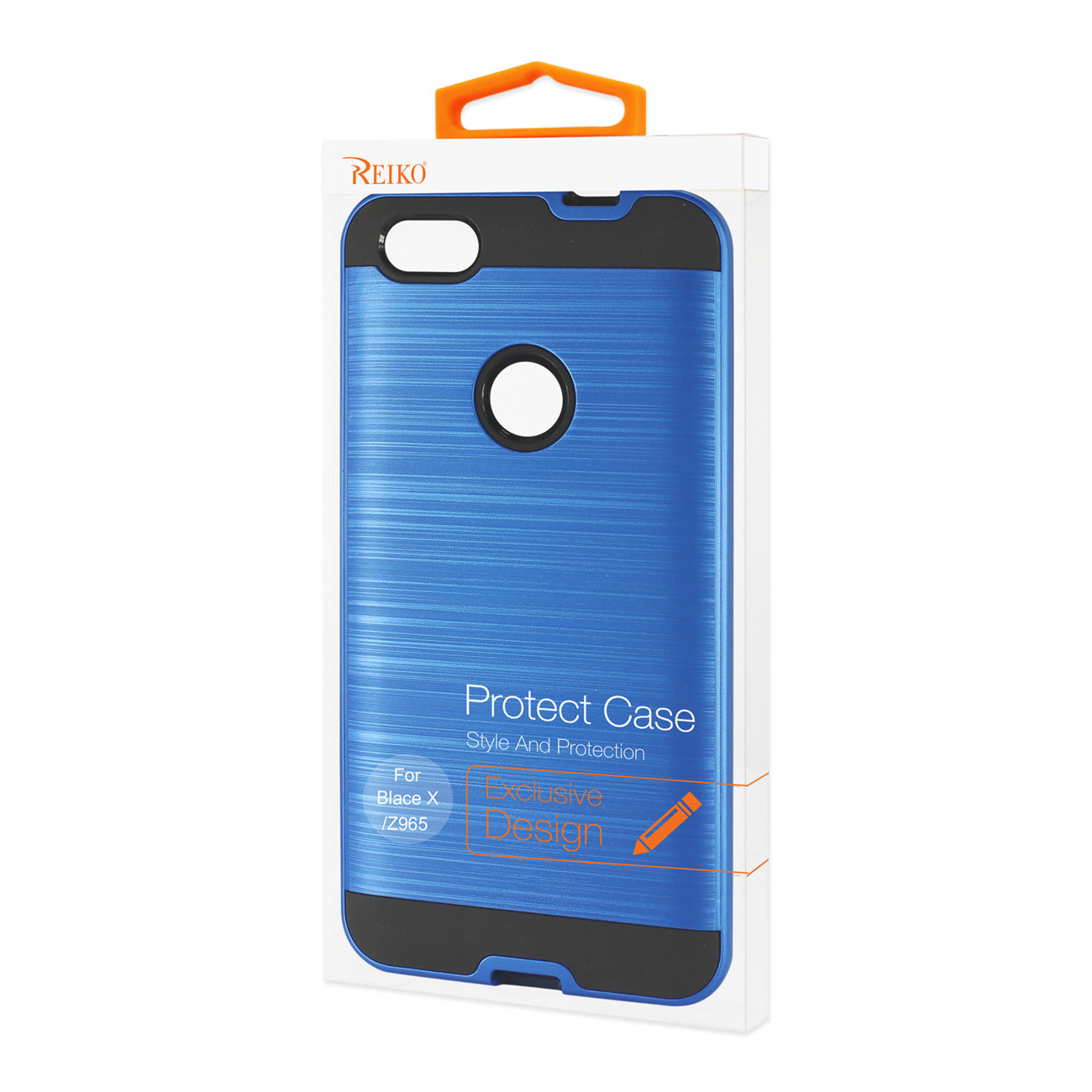 ZTE Blade X / Z965 Hybrid Metal Brushed Texture Case In Navy