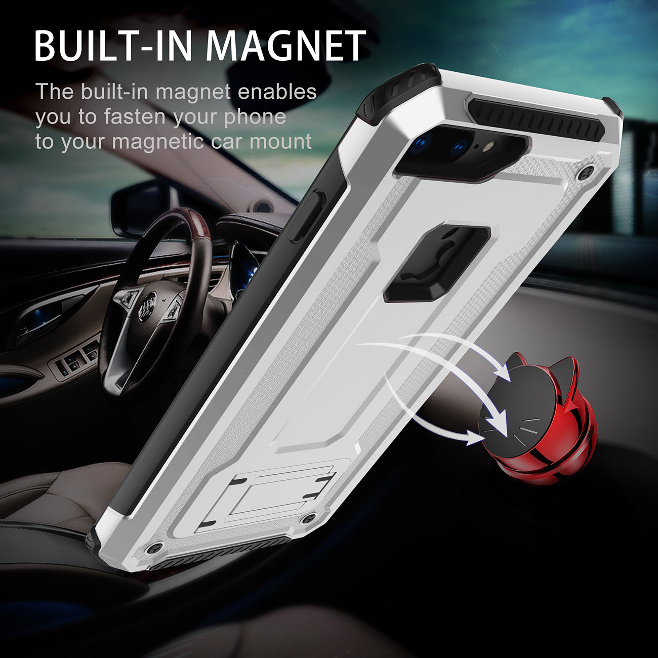 APPLE IPHONE XS Case With Kickstand In Silver